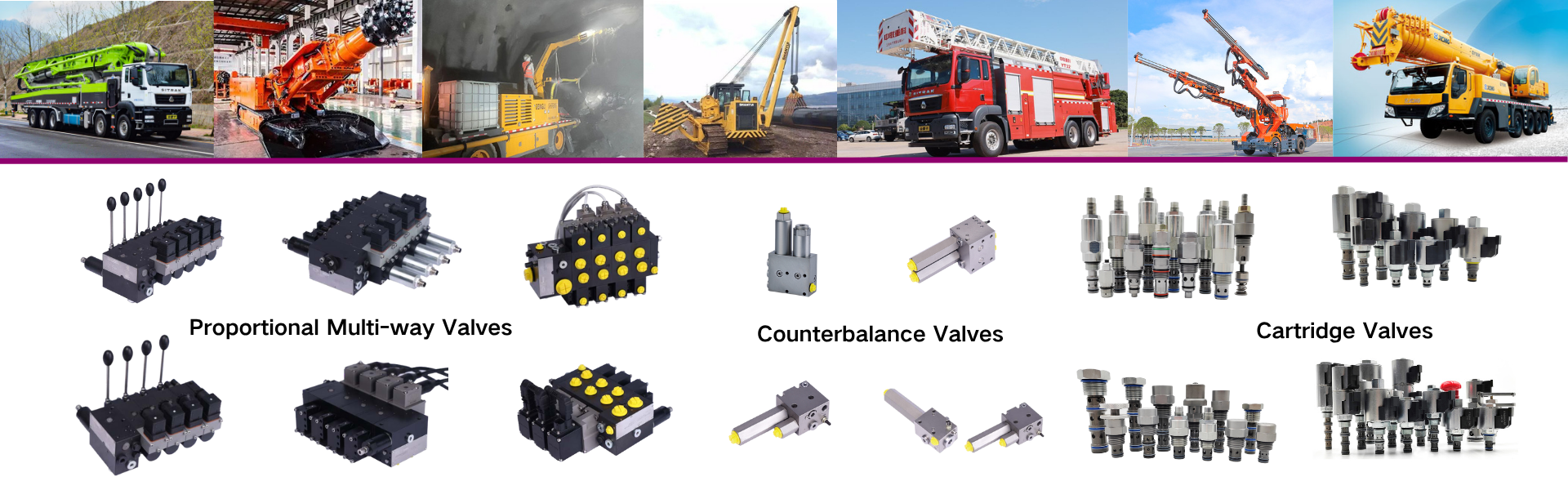 Application of Proportional Multi-way Valves in the fields of Construction Machinery and Coal Mining Machinery