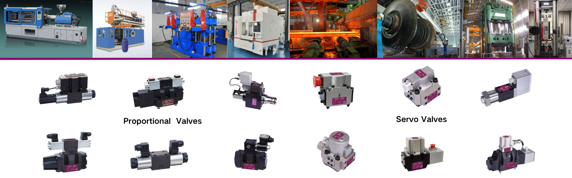 Application of Servo Proportional Valves in the industrial machine tool, iron and steel, and electric power industries