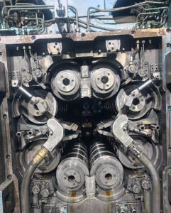 Hydraulic AGC HGC cylinder and servo valve station on strip rolling mill